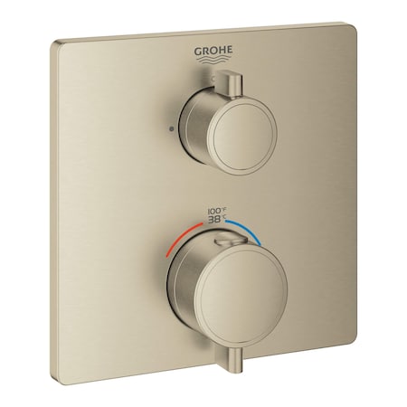 Dual Function 2-Handle Thermostatic Valve Trim, Gold